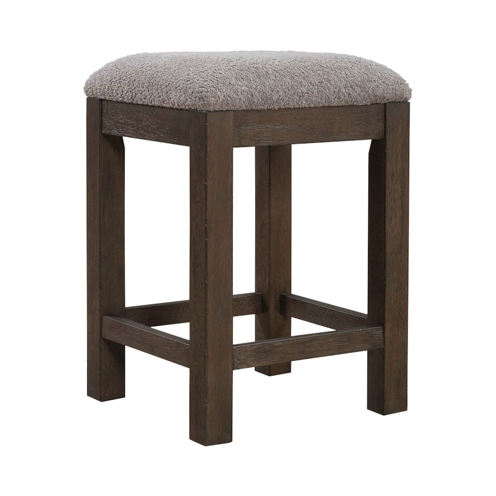 Cascade Falls Living Room Upholstered Console Stool - Satin Espresso