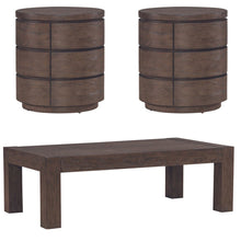 3 Piece Set - Cocktail Table, 2 Round End Tables - Satin Espresso