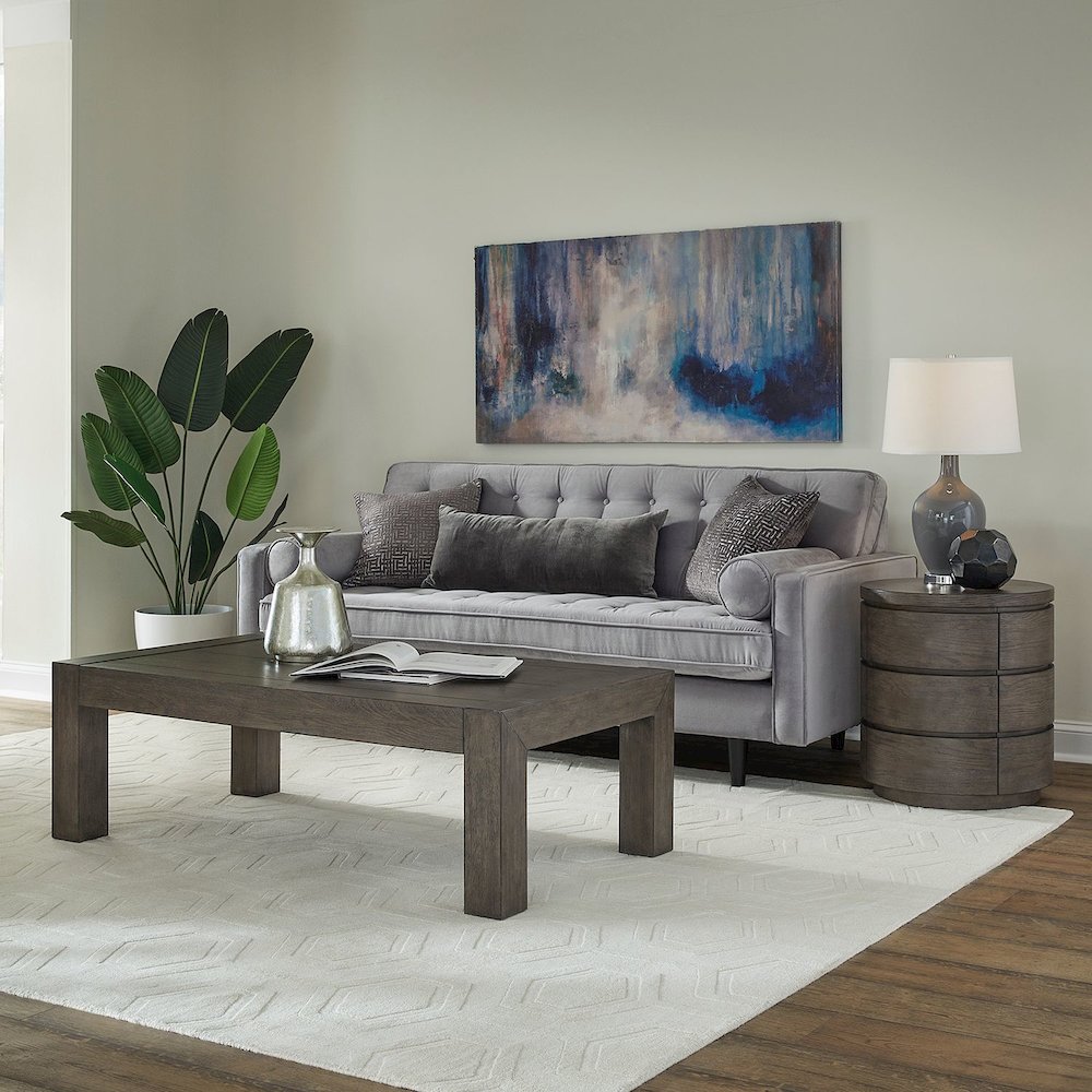 3 Piece Set - Cocktail Table, 2 Round End Tables - Satin Espresso