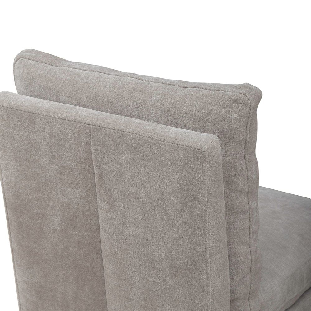 Accent Dining Chair with Castors - Squared Back - Truffle Upholstry