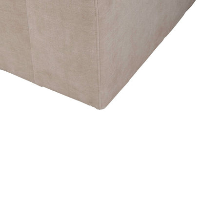 Accent Dining Chair with Castors - Squared Back - Wicker Upholstry