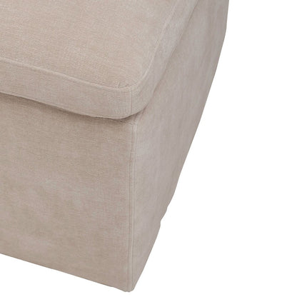 Accent Dining Chair with Castors - Squared Back - Wicker Upholstry