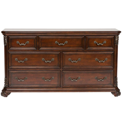 Messina Estates 7 Drawer Dresser in Cognac