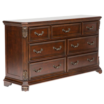 Messina Estates 7 Drawer Dresser in Cognac