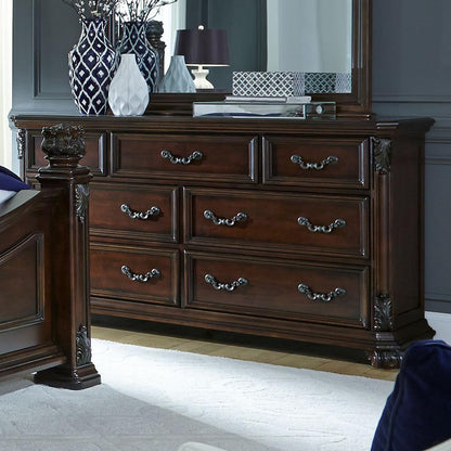 Messina Estates 7 Drawer Dresser in Cognac