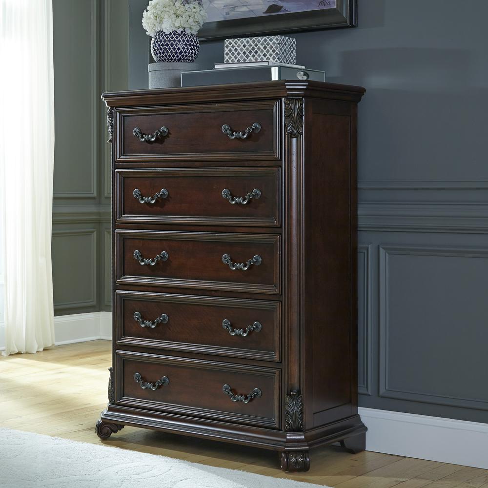 Messina Estates 5 Drawer Chest in Cognac