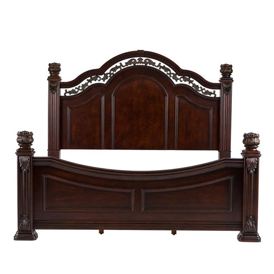 Messina Estates King California Poster Bed in Cognac
