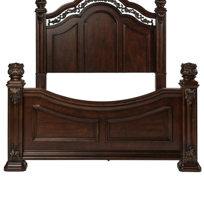 Messina Estates King California Poster Bed in Cognac
