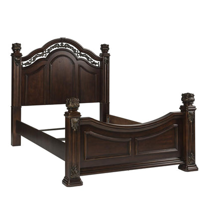 Messina Estates King Poster Bed in Cognac