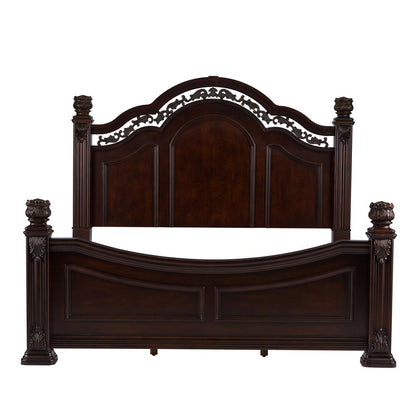 Messina Estates King Poster Bed in Cognac