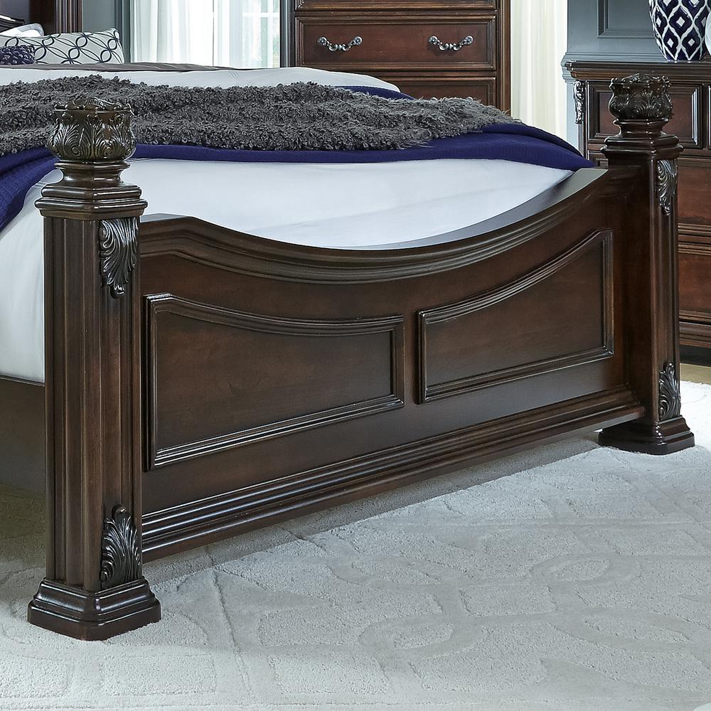 Messina Estates Queen Poster Bed in Cognac