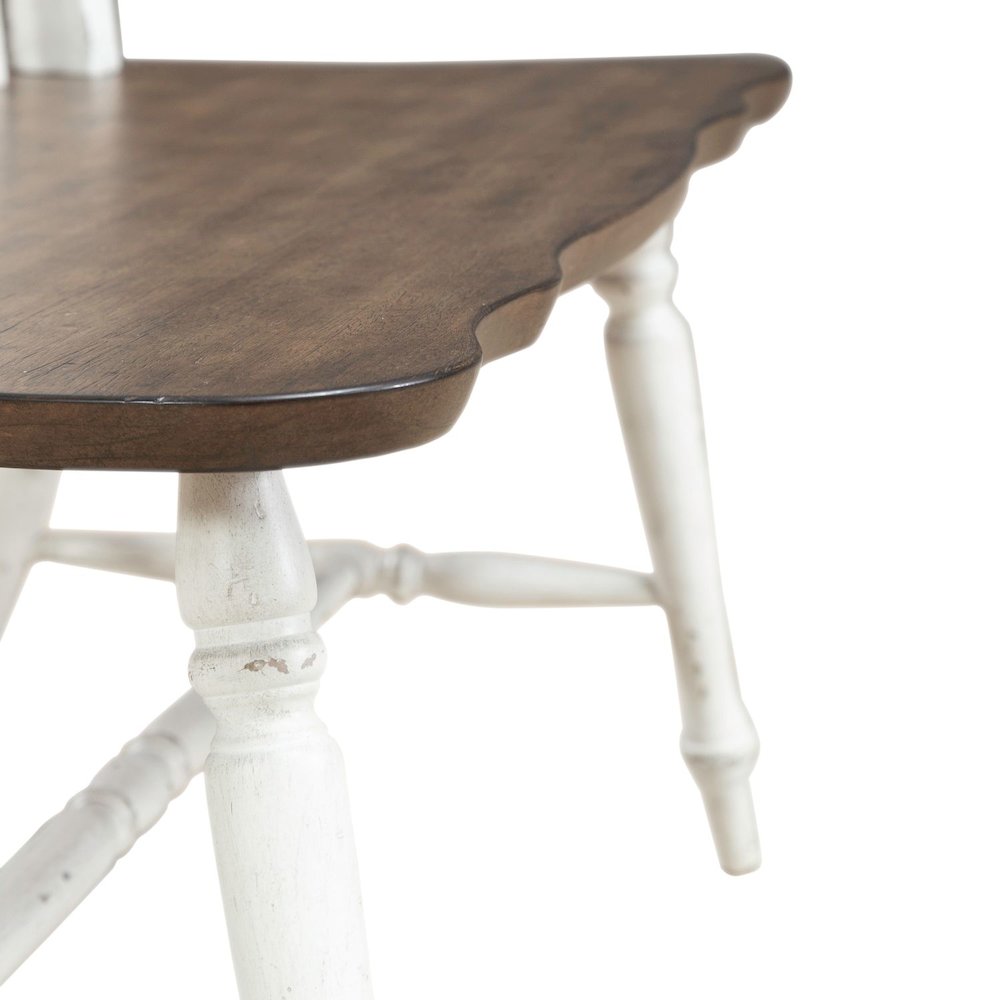 Al Fresco Slat Back Bench for Dining Room - Graphite & Whitestone
