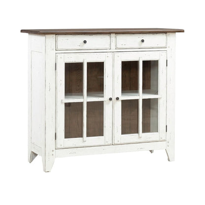Al Fresco Server Cabinet for Dining Room - Graphite & Whitestone