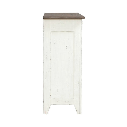 Al Fresco Server Cabinet for Dining Room - Graphite & Whitestone