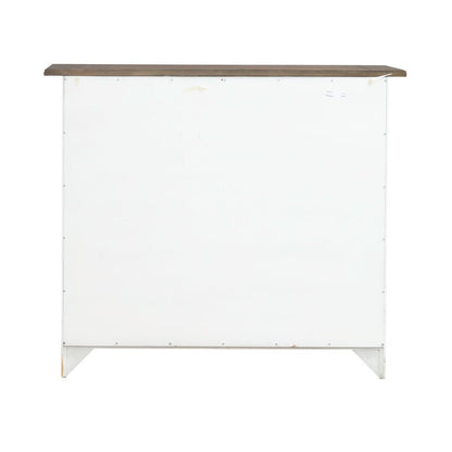 Al Fresco Server Cabinet for Dining Room - Graphite & Whitestone