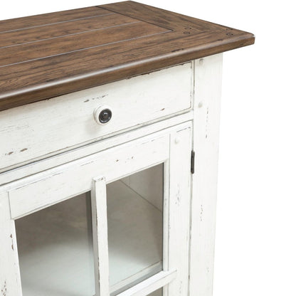 Al Fresco Server Cabinet for Dining Room - Graphite & Whitestone