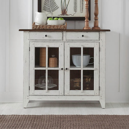 Al Fresco Server Cabinet for Dining Room - Graphite & Whitestone