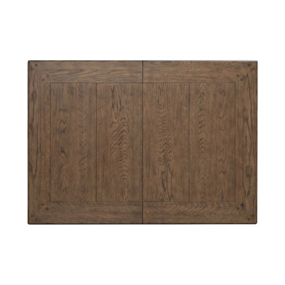 Rectangular Leg Table with Butterfly Leaf for Dining Room -Graphite & Whitestone