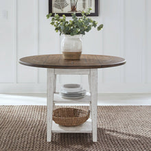 Al Fresco Drop Leaf Table for Dining Room - Graphite & Whitestone