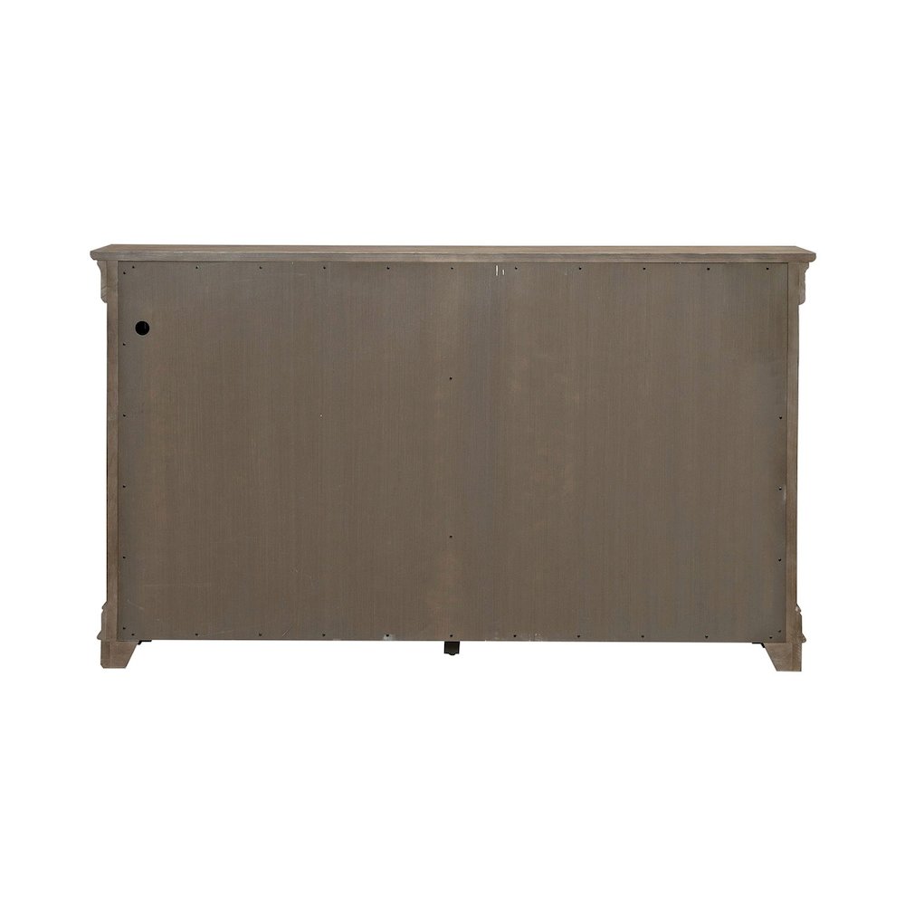 Hall Buffet Dining Living Room Storage - Felt Lined Top Drawers - Sandy Taupe