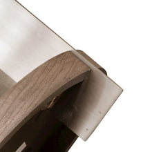 Harlow Living Room Chairside Table  - Sandstone & Satin Nickel