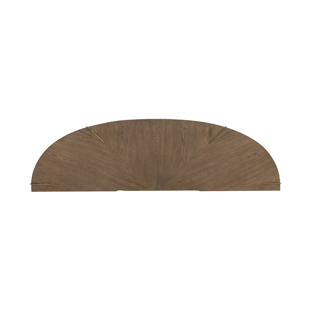 Harlow Living Room Sofa Table  - Sandstone & Satin Nickel