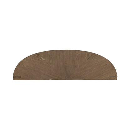 Harlow Living Room Sofa Table  - Sandstone & Satin Nickel