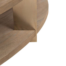 Harlow Living Room Sofa Table  - Sandstone & Satin Nickel
