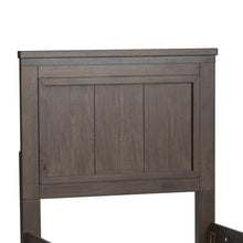 Thornwood Hills Twin Panel Headboard in Rock Beaten Brown w/ Saw Cuts