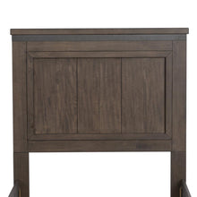 Thornwood Hills Twin Panel Headboard in Rock Beaten Brown w/ Saw Cuts