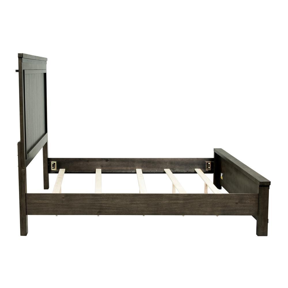 Thornwood Hills King Panel Headboard in Rock Beaten Brown w/ Saw Cuts