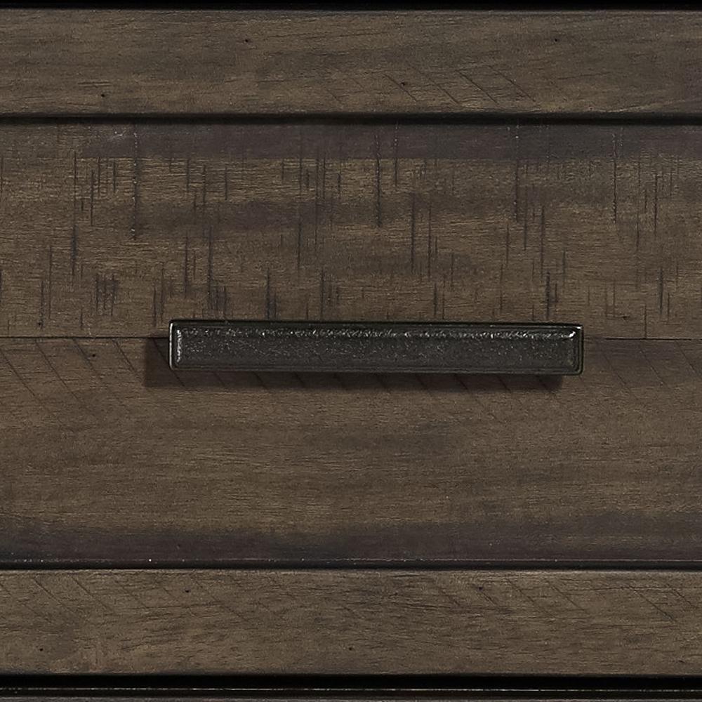 Thornwood Hills 8 Drawer Dresser in Rock Beaten Brown w/ Saw Cuts