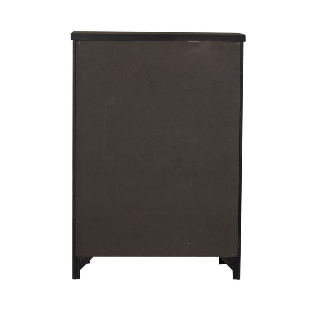 Thornwood Hills 5 Drawer Chest in Rock Beaten Brown w/ Saw Cuts