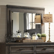 Thornwood Hills Mirror in Rock Beaten Brown w/ Saw Cuts