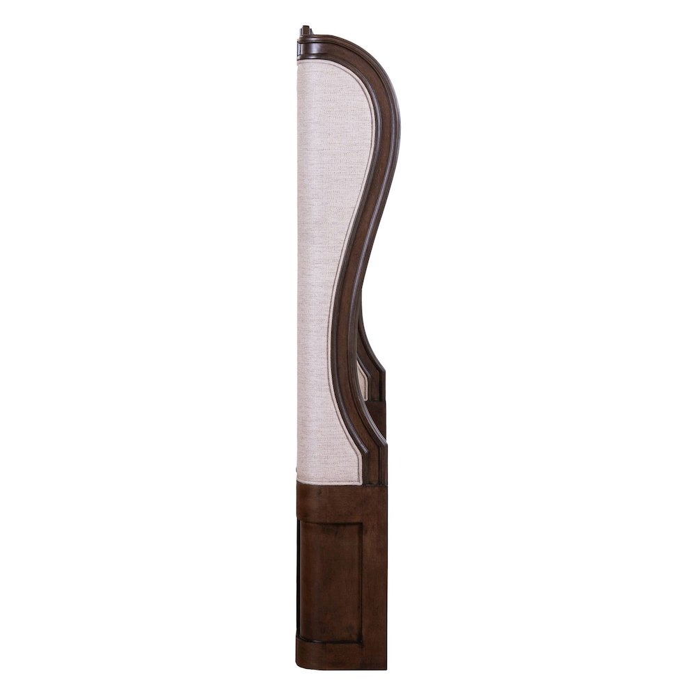 Provence Park King Upholstered Shelter Bed Headboard - Chateau Brown