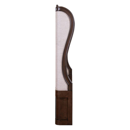 Provence Park King Upholstered Shelter Bed Headboard - Chateau Brown