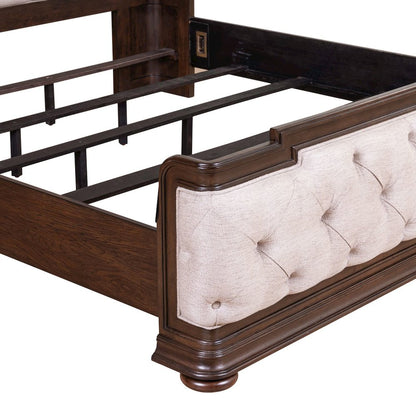 Provence Park King Shelter Bed Frame - Chateau Brown