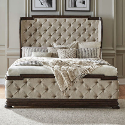 Provence Park King Shelter Bed Frame - Chateau Brown