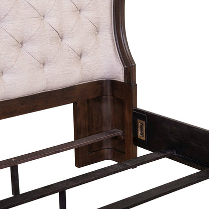 Provence Park Queen Shelter Bed Frame - Chateau Brown
