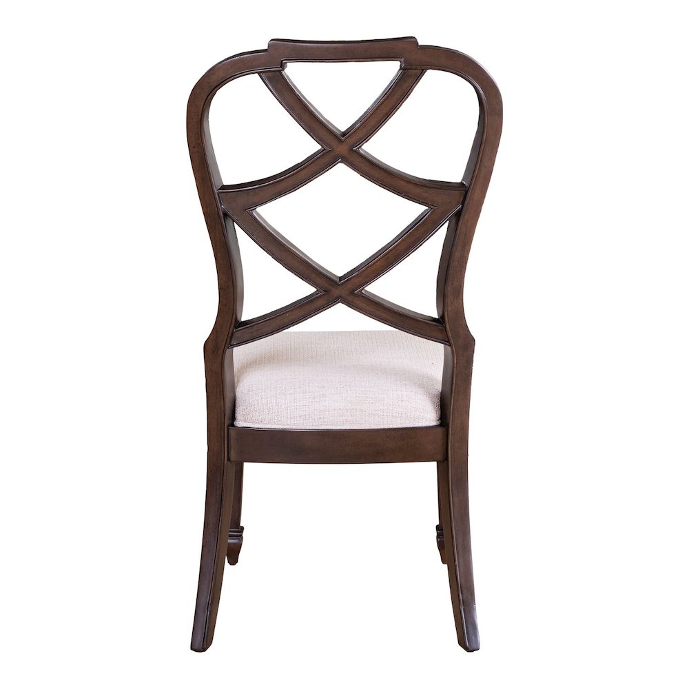 Providence Park Wood Back Side Chair for Dining Room - Set of 2 - Chateau Brown