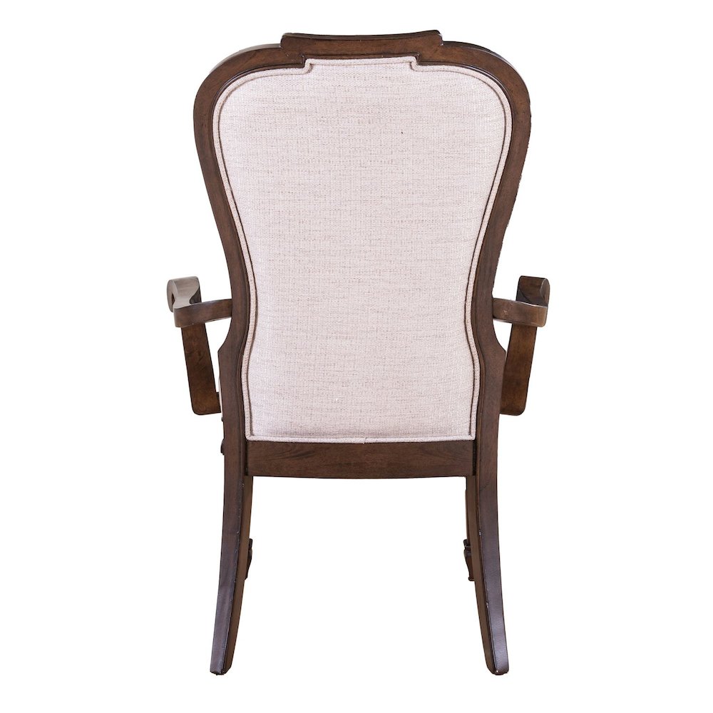 Providence Park Uph Arm Chair for Dining Room - Set of 2 - Chateau Brown