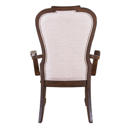 Providence Park Uph Arm Chair for Dining Room - Set of 2 - Chateau Brown
