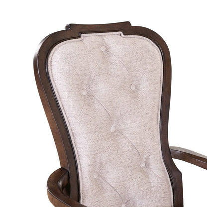 Providence Park Uph Arm Chair for Dining Room - Set of 2 - Chateau Brown