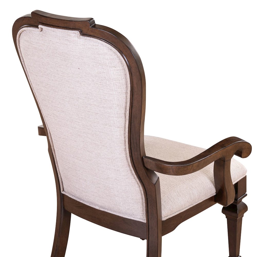 Providence Park Uph Arm Chair for Dining Room - Set of 2 - Chateau Brown