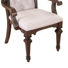 Providence Park Uph Arm Chair for Dining Room - Set of 2 - Chateau Brown