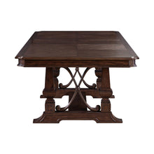 Table for Dining Room with 20" Self Storing Leaf - Chateau Brown Hickory Wood