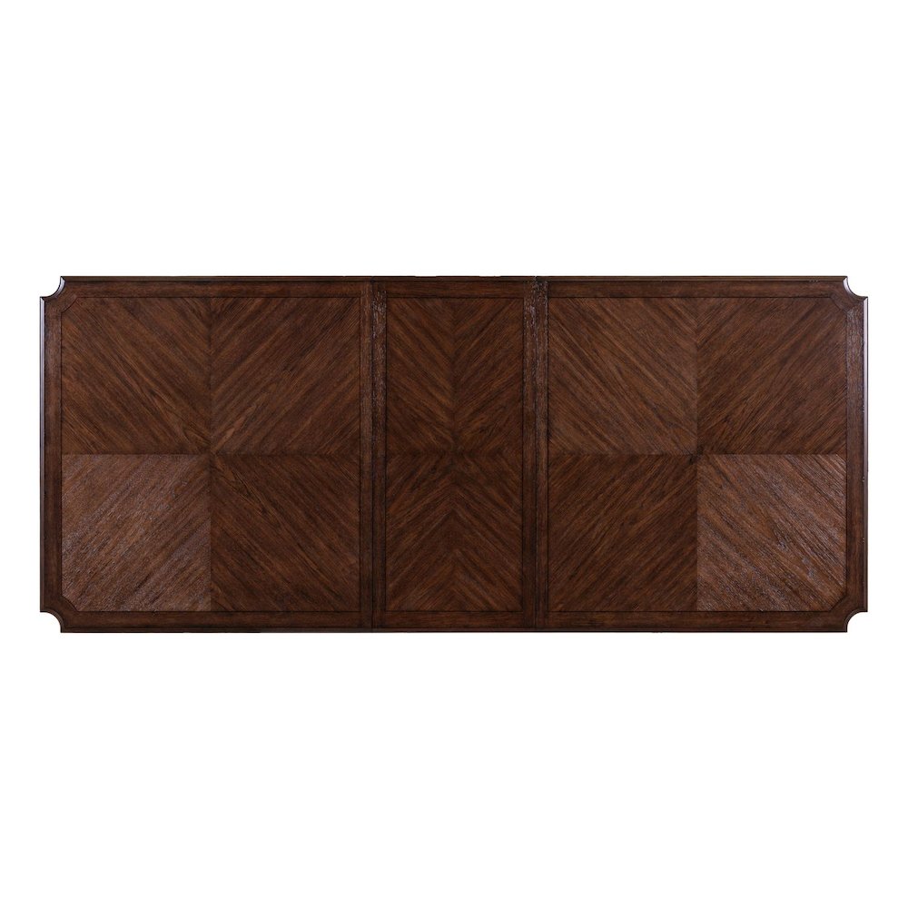 Table for Dining Room with 20" Self Storing Leaf - Chateau Brown Hickory Wood