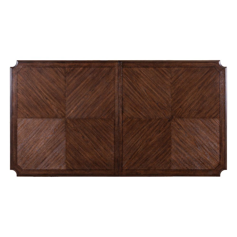 Table for Dining Room with 20" Self Storing Leaf - Chateau Brown Hickory Wood