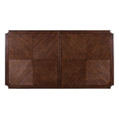 Table for Dining Room with 20" Self Storing Leaf - Chateau Brown Hickory Wood