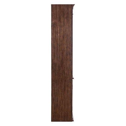 Bookcase Home Office Adjustable Shelves Display with Storage - Chateau Brown
